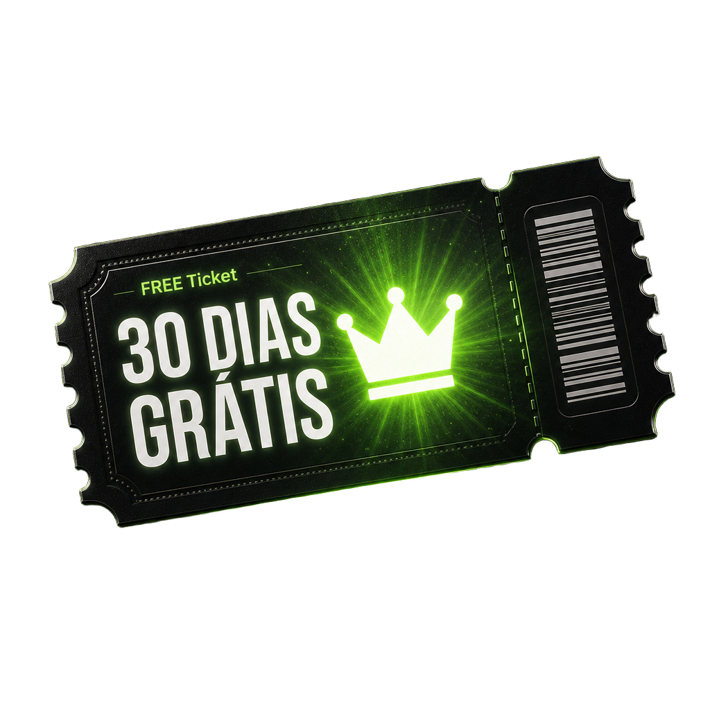 Ticket 30 dias grátis de acesso ao APP
